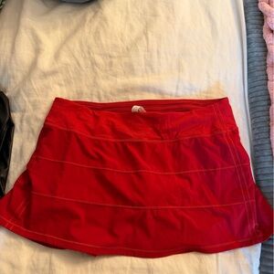 Lululemon Athletica Bold Red Skirt